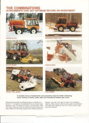  holder C500 4X4 tractor w/ snowblower - turbo diesel