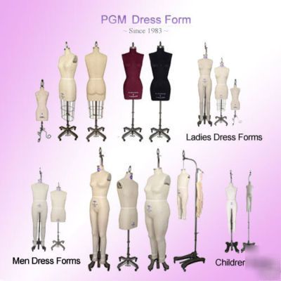  pgm professional dress form w buttock shaped - catalog