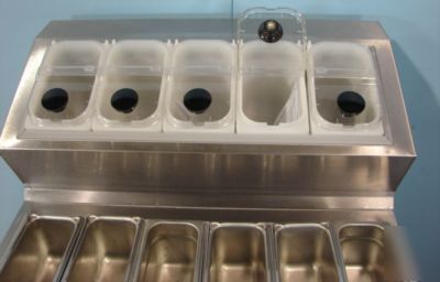 Silver king SKF2A refrigerated fountainette prep table