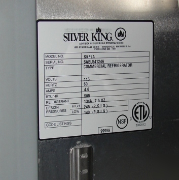 Silver king SKF2A refrigerated fountainette prep table
