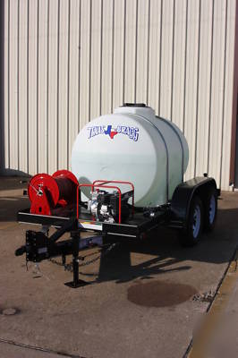 Texas bragg water hauler trailers dust control firehose