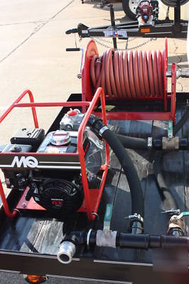 Texas bragg water hauler trailers dust control firehose