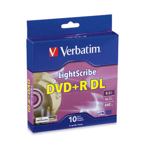 Verbatim 96689 -10PK dvd+r dl 8X 8.5GB 