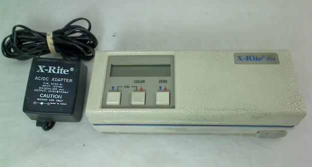 X-rite 404 color reflection densitometer model 404