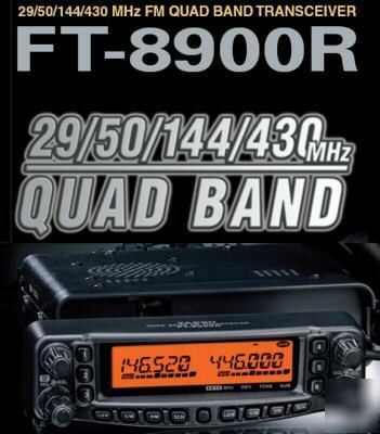 Yaesu ft-8900R 29/50/144/430QUAD dual band transceiver