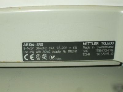 Mettler toledo AB104-s analytical balance ab-104S scale