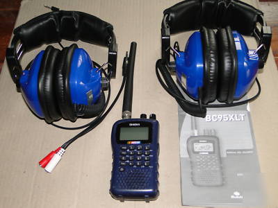 Nascar race racing scanner BC95XLT police w/headsets