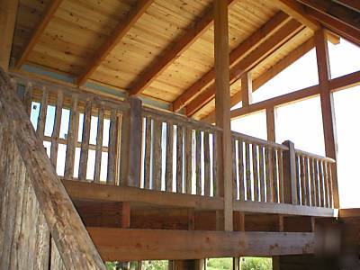 New 3BD/2BA custom log cabin complete package & tools