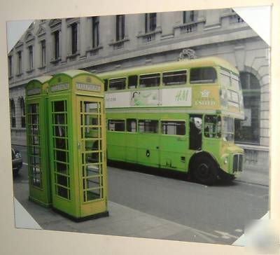 New london routemaster bus stylish canvas art picture 