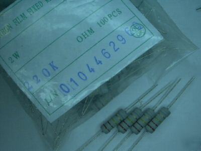 100PCS 680K ohm 2 watt 2W resistor axial carbon film