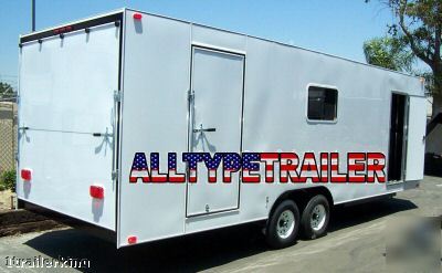 20' enclosed motorcycle atv toy hauler utility trailer 