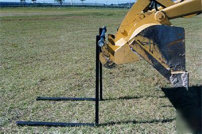 Case style tractor loader bucket forks backhoe pallet 