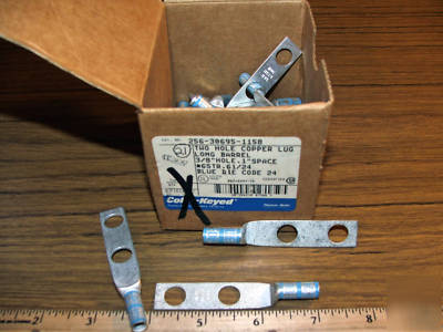 Copper crimp lug connectors #6 str wire 6 weld 2 h 3/8