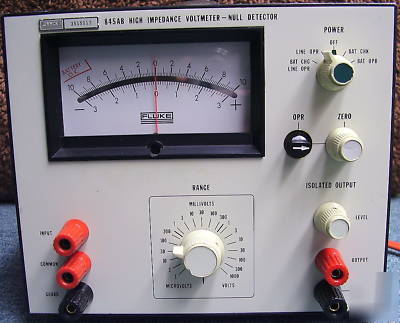 Fluke 845AB high impedence voltmeter / null detector