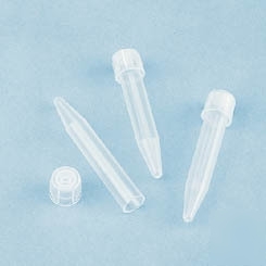 Labcon conical-bottom culture tubes, plastic, with dual