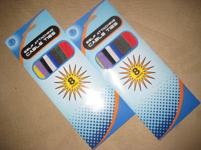 Lot of 2 pack self attaching cable ties velcro 18 pcs 