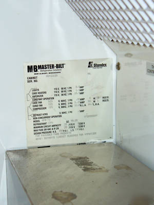 Masterbilt six-foot display cooler