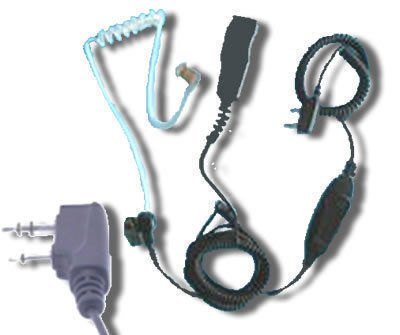 Motorola acoustic ear piece ptt twin plug cp ct gp cl