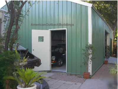 American barn steel- metal building -shop - garage kit