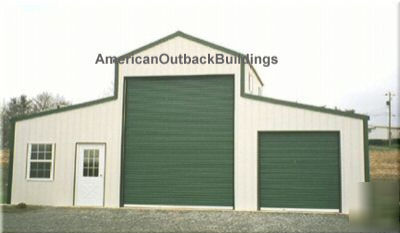 American barn steel- metal building -shop - garage kit