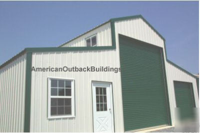 American barn steel- metal building -shop - garage kit