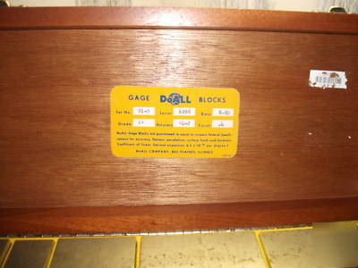 Antique doall 81 pieces gage block set