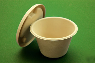 Eco-friendly disposable 17OZ bamboo bowls pack of 500