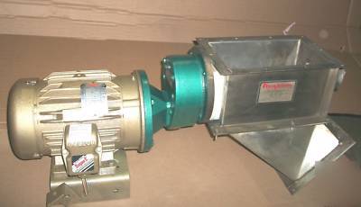 Flexicon conveyor motor,trans & hopper,f/grain/sand 3HP