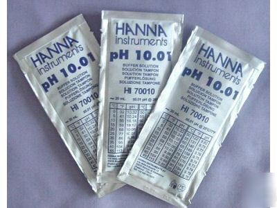 Hanna PH10.01 calibration buffer solution - 3-pack