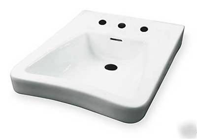 3 gerber lavatory sink white wheelchair 12-454