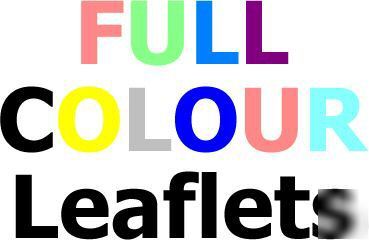 3000 A2 posters printed full colour 1 side