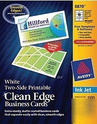 Avery 2-side printable clean-edge business cards 08870