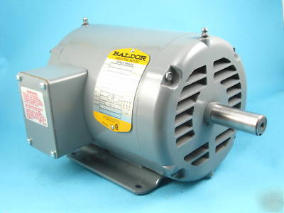 Baldor 2 hp M3155T 3 phase motor 3450 rpm 208-230/460 