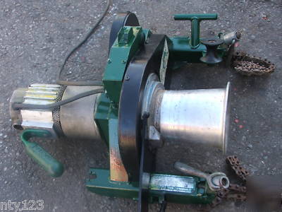 Greenlee cable puller model 6001~6500 lb cap.
