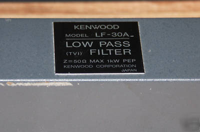 Ham radio kenwood lf-30A low pass filter 50 ohm 1 kw
