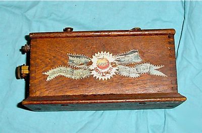 Apple hit miss gas engine vintage spark plug buzz coil