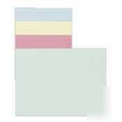 Esselte pendaflex plain index cards green |1 pack|