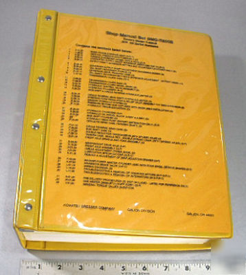 Galion service manual - T600B grader - all serial #'s