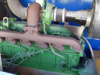 John deere 144KW diesel genset only 5 hrs, cust canopy