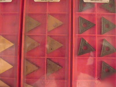 Lot sandvik inserts carbide cutting tools garr endmill