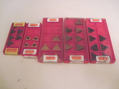 Lot sandvik inserts carbide cutting tools garr endmill