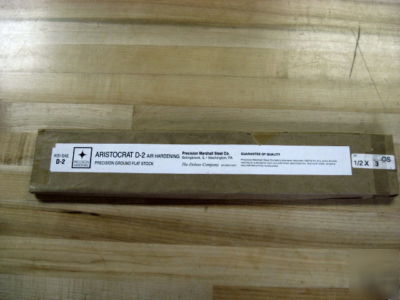 New D2 ground stock 1/2X3X18 oversize pk steel usa 