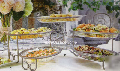 New buffet server 5 station 3 tier catering 