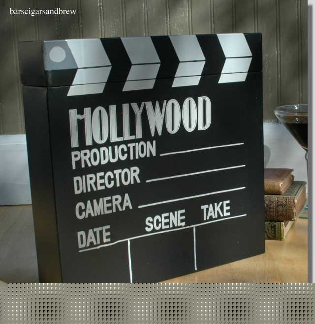 Old hollywood movie studio clapper metal box
