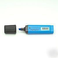 Pack of 10 blue highlighter pens q connect