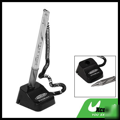 Public office desktop ink neutral pen w/ adhesive base