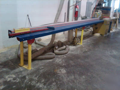 Tigerstop & powermatic cos-18R combo 8' off feed table