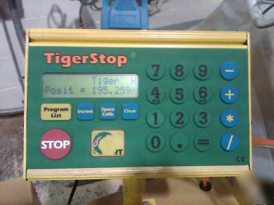 Tigerstop & powermatic cos-18R combo 8' off feed table
