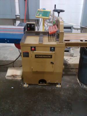 Tigerstop & powermatic cos-18R combo 8' off feed table