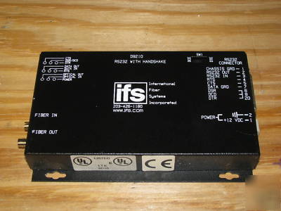 Ifs D9200 transmitter fiber point-point RS232 handshake